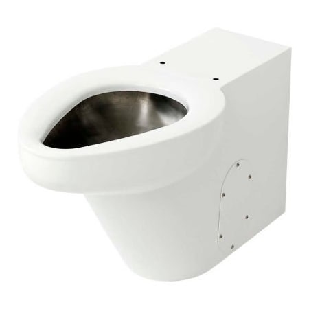 Acorn Controls Acorn Siphon Jet Floor Mounted Toilet  W/Back Spud, White Enviro-Glaze Finish R2141-W-3-EG10